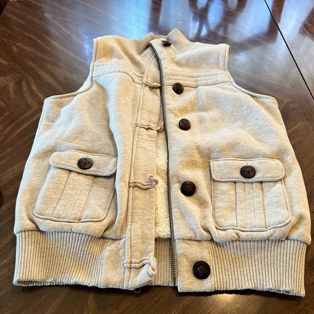 Old Nay tan/beige vest size Large